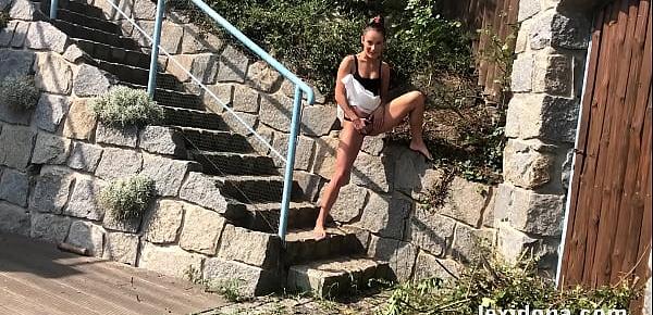  Fully Clothed Pissing In My Back Garden - Lexi Dona